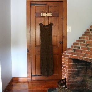 Brown Crochet Dress